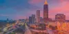 Time lapse image of downtown Atlanta, Georgia at sunset
